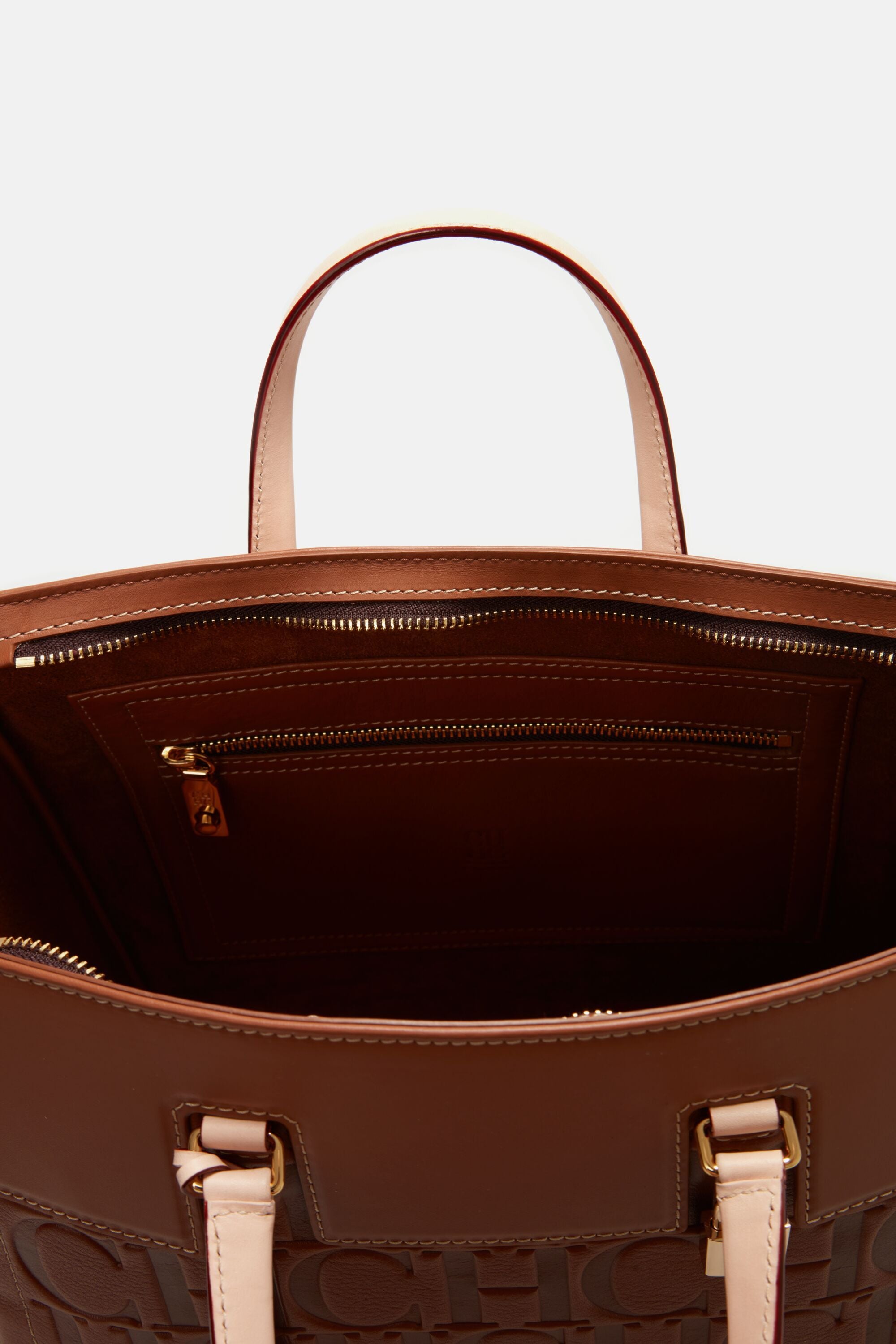 CH Carolina Herrera Vendome Bag - Brown Handle Bags, Handbags - WC320314