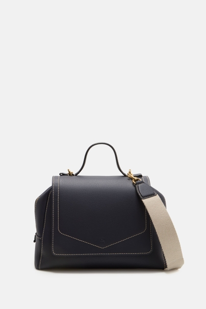Blasón Satchel | Small Shoulder Bag - NAVY