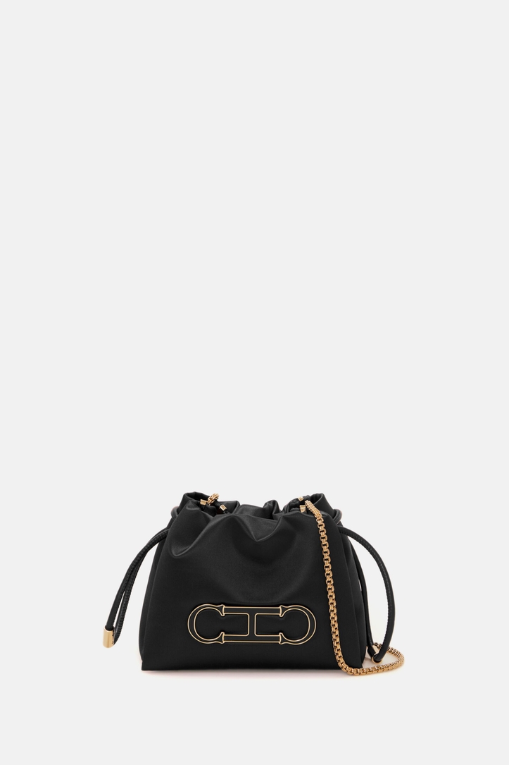 Initials Insignia Soft Bucket | Mini crossbody bag