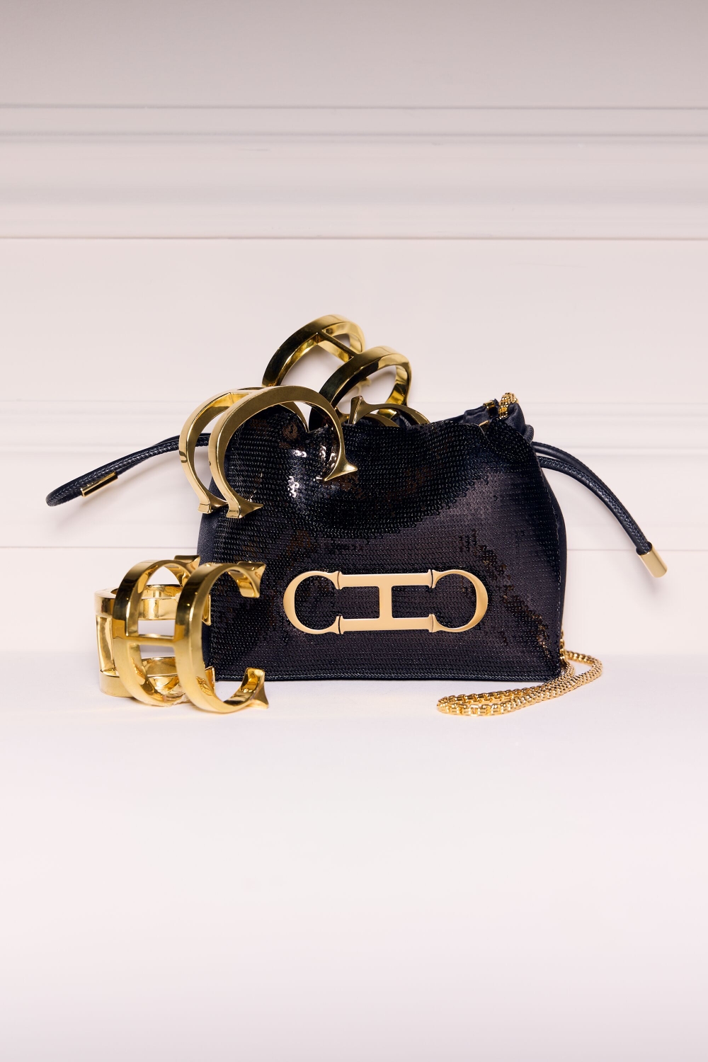 INITIALS INSIGNIA SOFT BUCKET | MINI CROSSBODY BAG