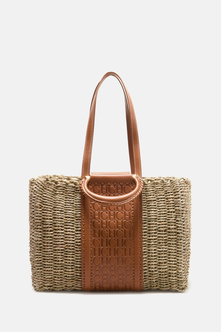 Charro Insignia Basket | Large shoulder bag natural - CH Carolina ...