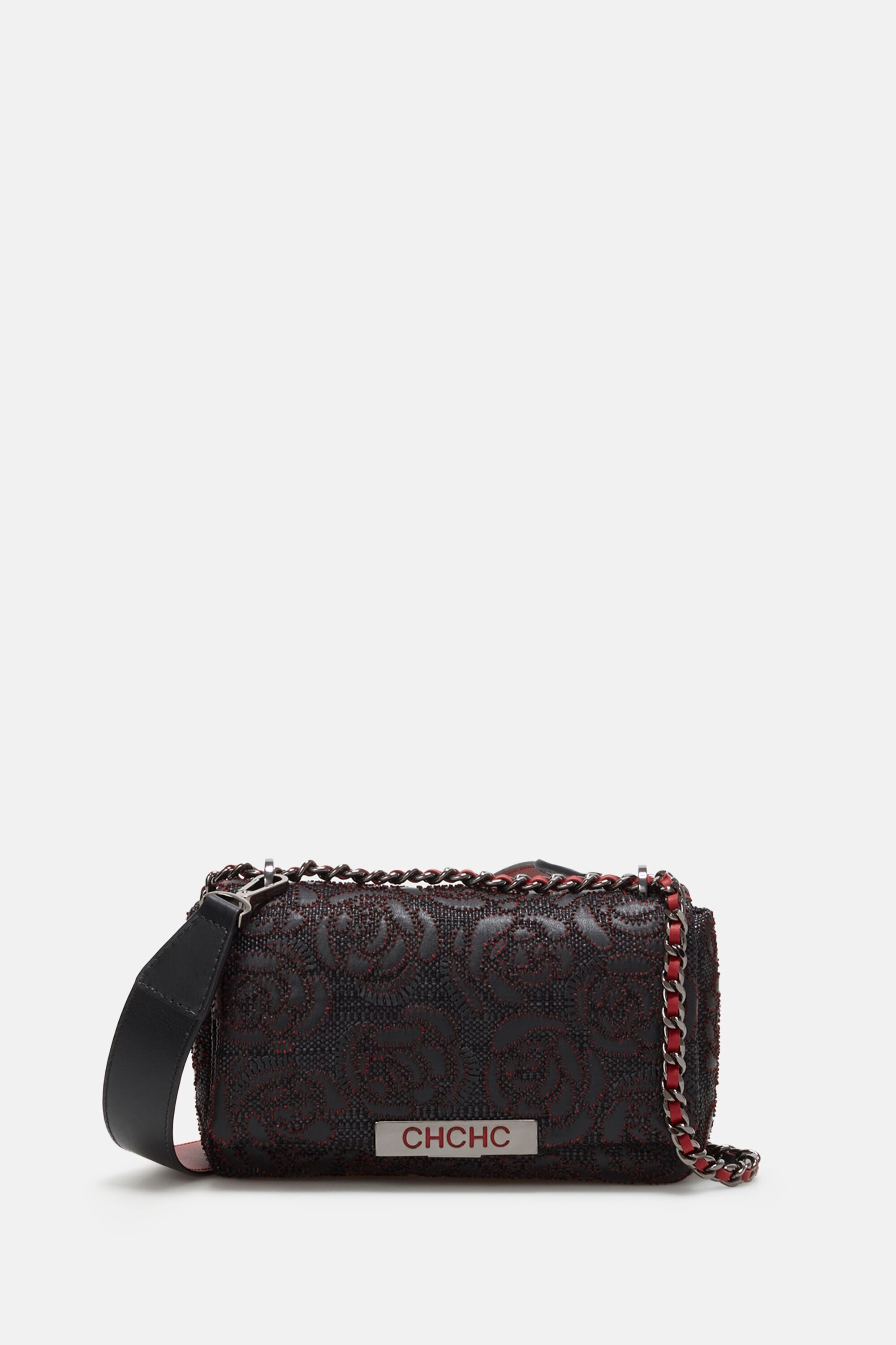 Bimba | Small shoulder bag black/red - CH Carolina Herrera United States