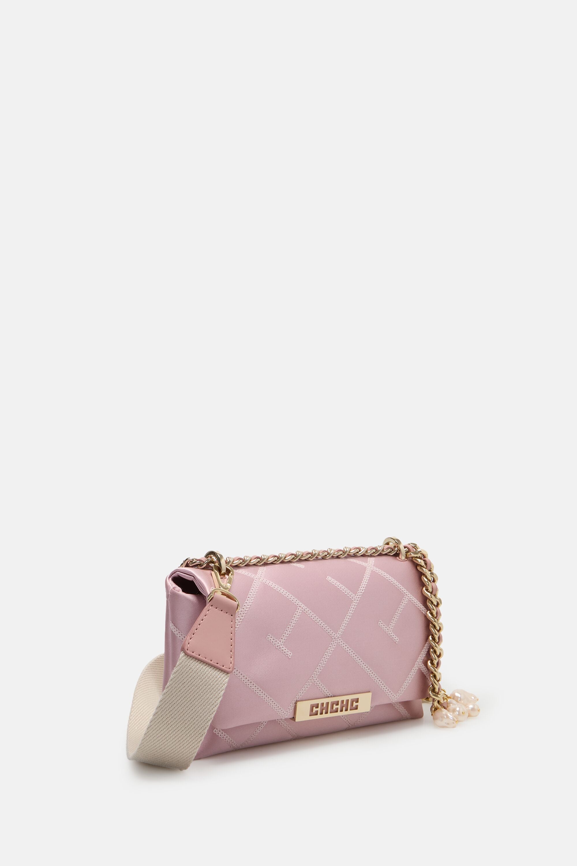 ショルダーバッグ・ポシェット Rabanne Textured Calfskin Pink Shoulder Bag With Scalloped Rabanne | Bags | Textured Calfskin Pink Shoulder Bag With