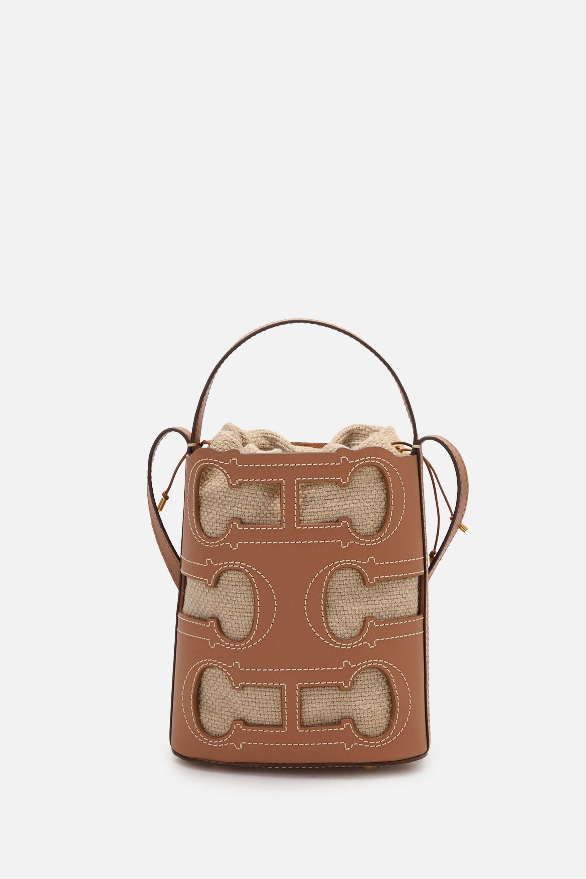 Doma Insignia Cut Out Bucket | Small Shoulder Bag cognac - CH