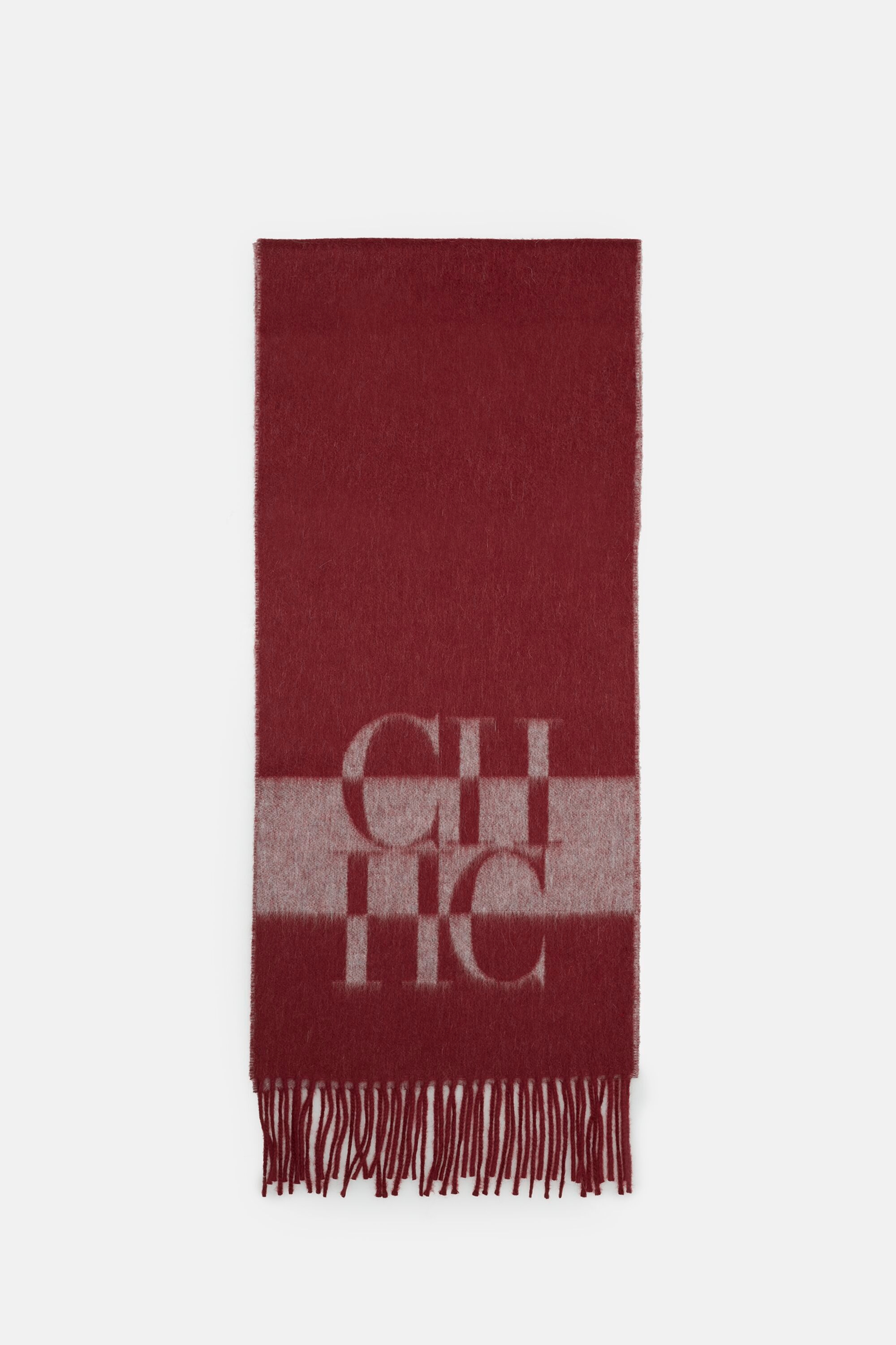 CH merino wool and angora scarf