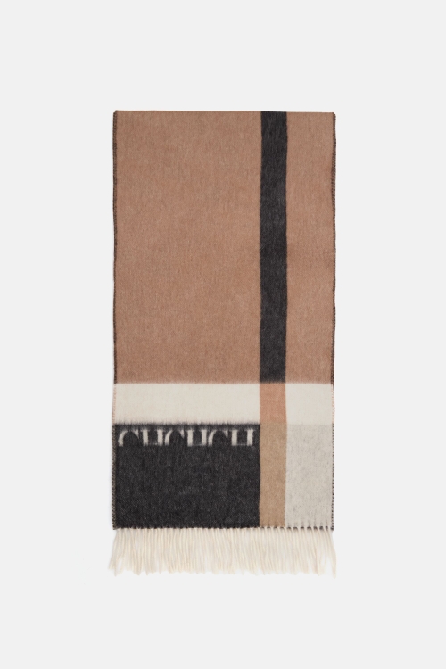 BETWEEN THE LINE MERINO WOOL AND ANGORA SCARF