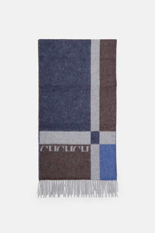 BETWEEN THE LINE MERINO WOOL AND ANGORA SCARF