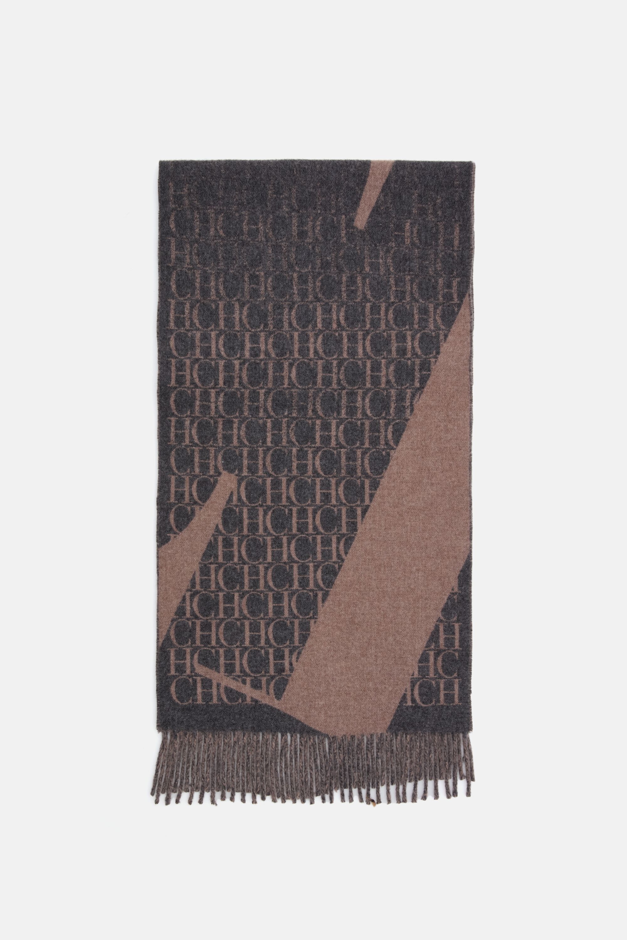 CH Initials Merino Wool Scarf