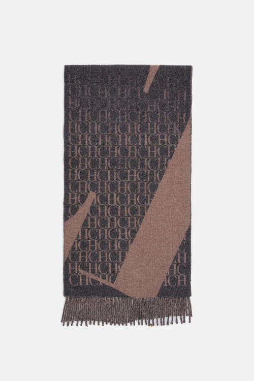CH INITIALS MERINO WOOL SCARF