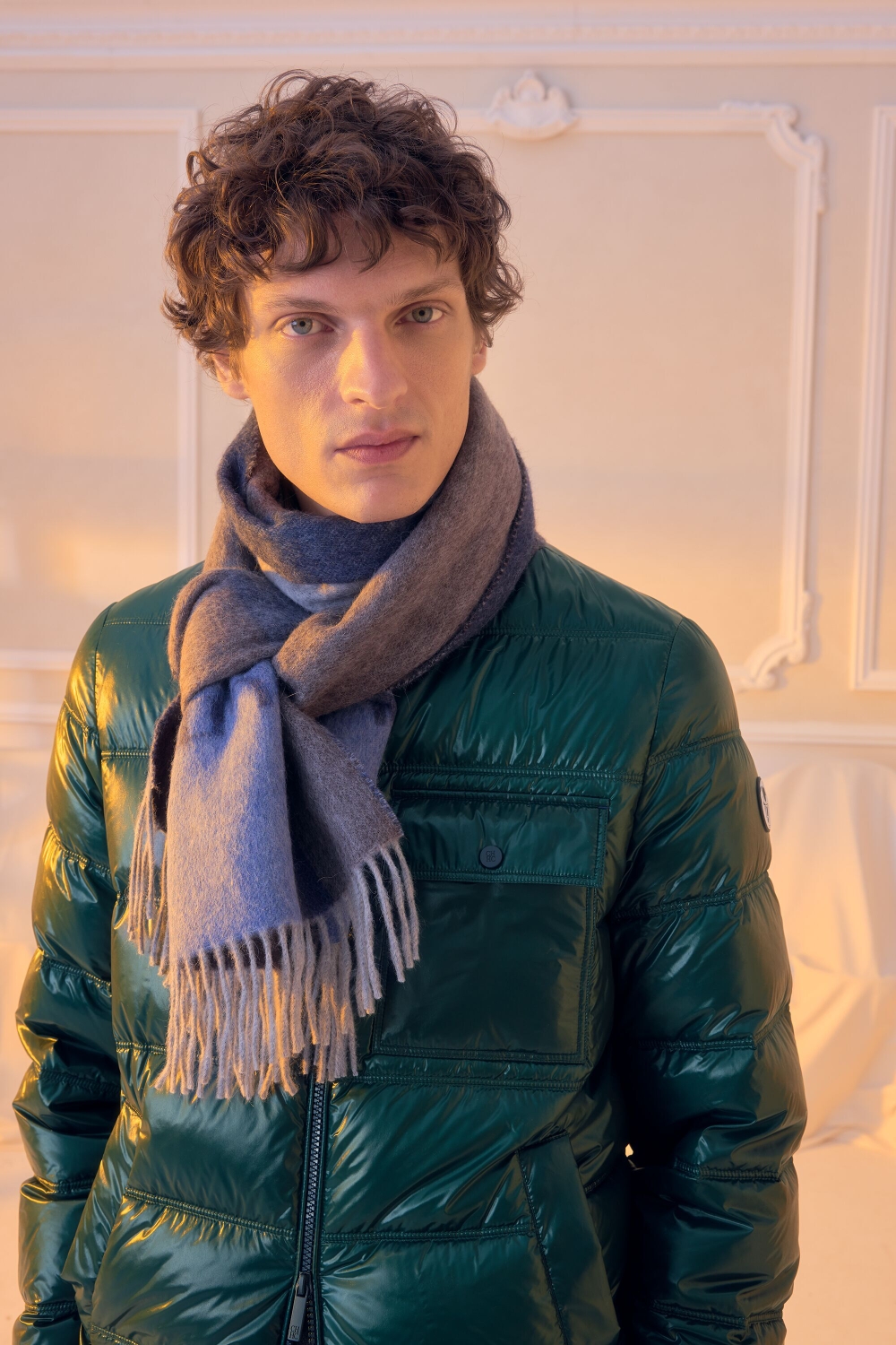 INITIALS PUZZLE MERINO WOOL SCARF