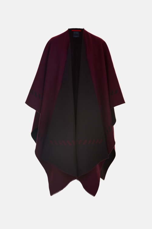 BLASÓN MERINO WOOL REVERSIBLE PONCHO