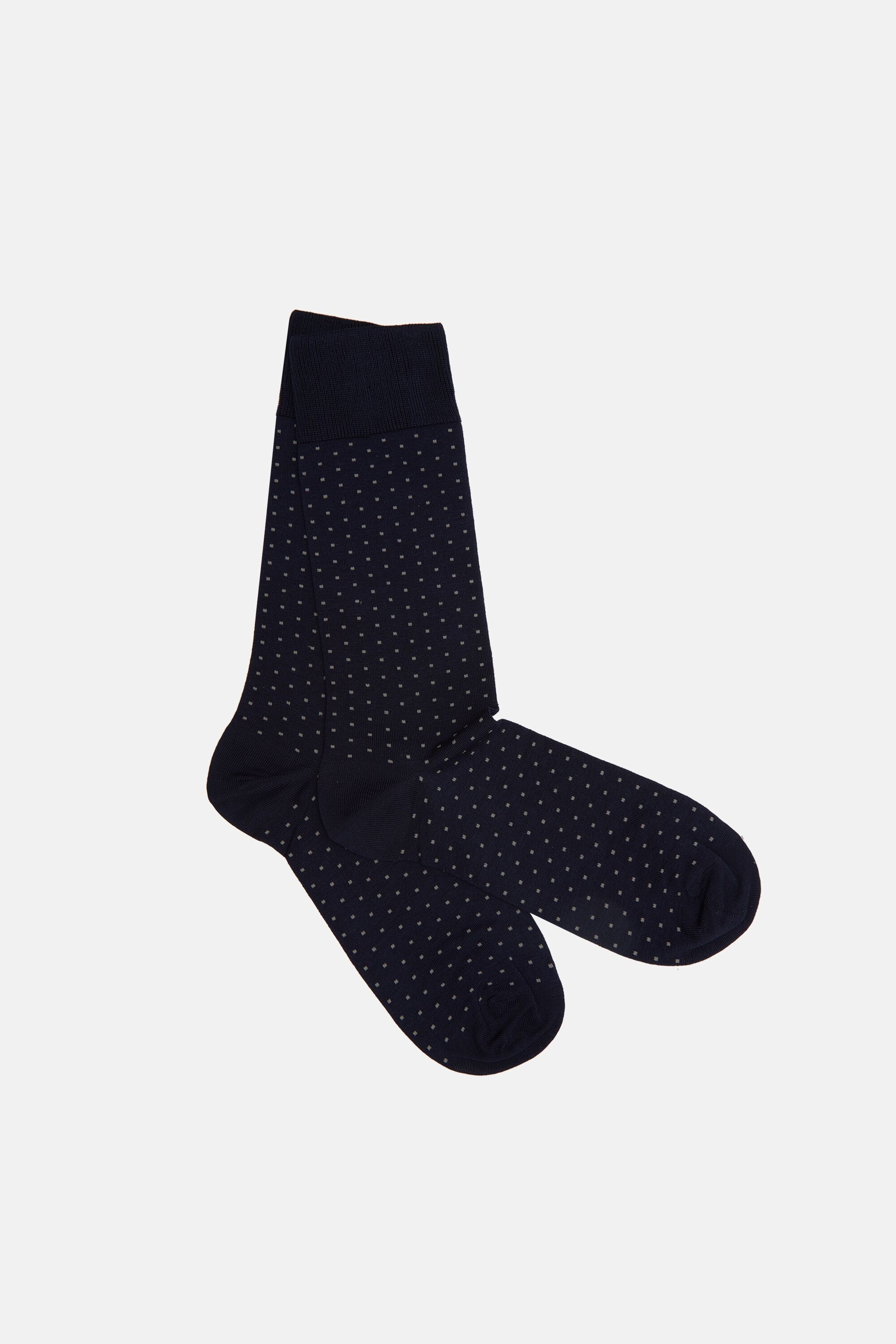 Motif knit socks