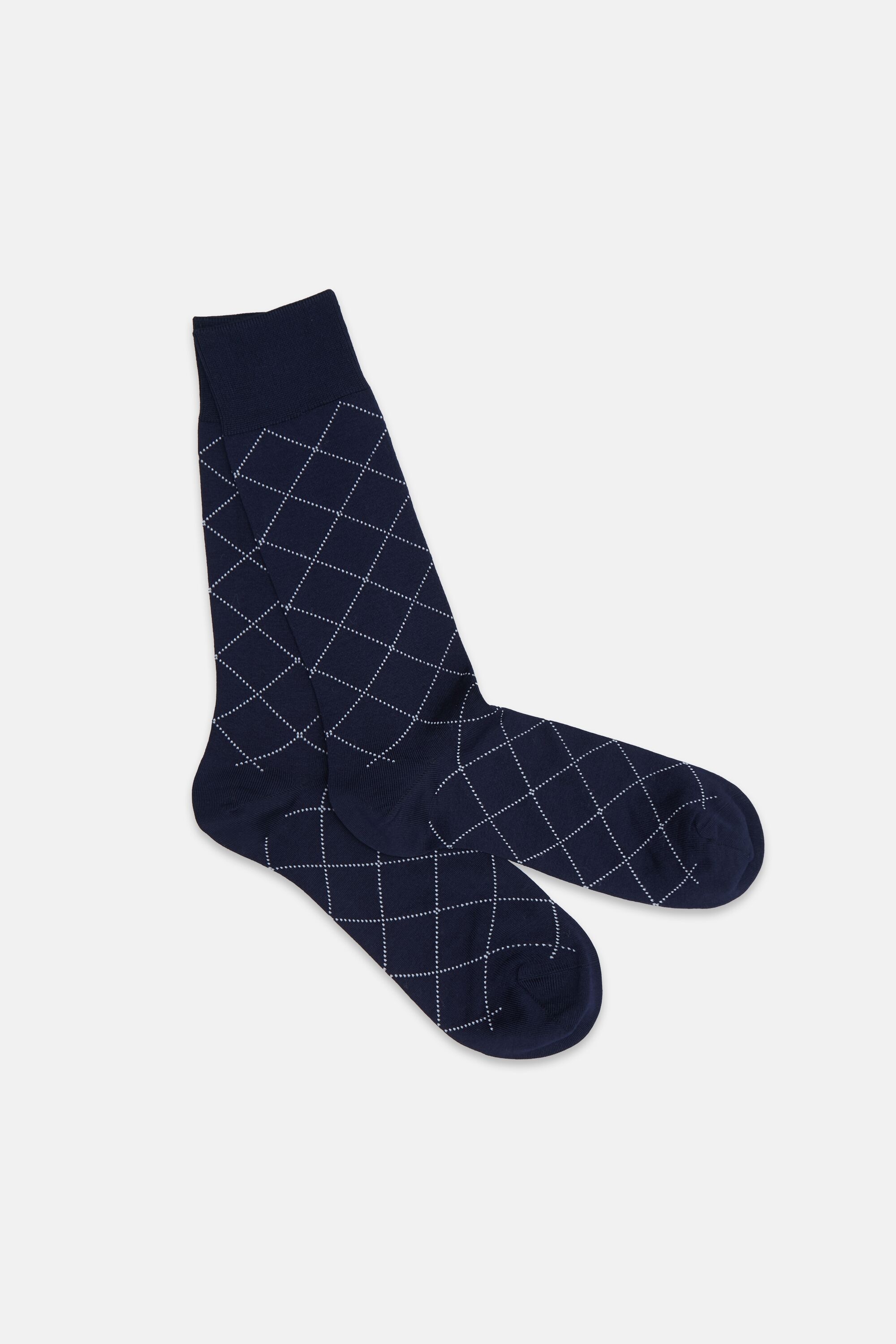 Diamond knit socks