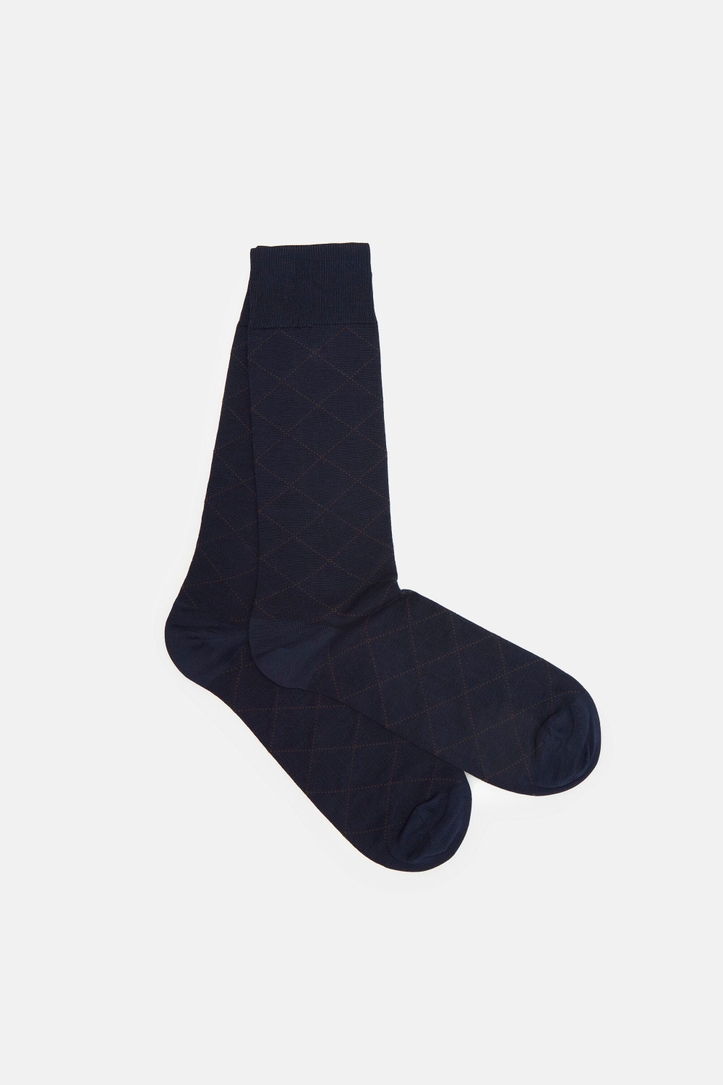 Diamond knit socks