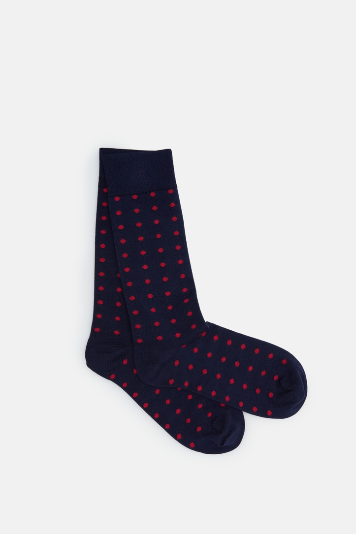 Knit Socks with Polka Dots