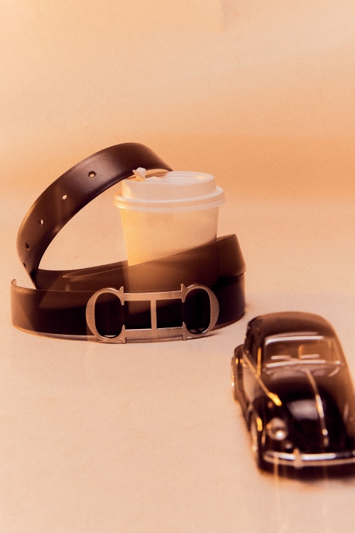 INITIALS INSIGNIA REVERSIBLE BELT