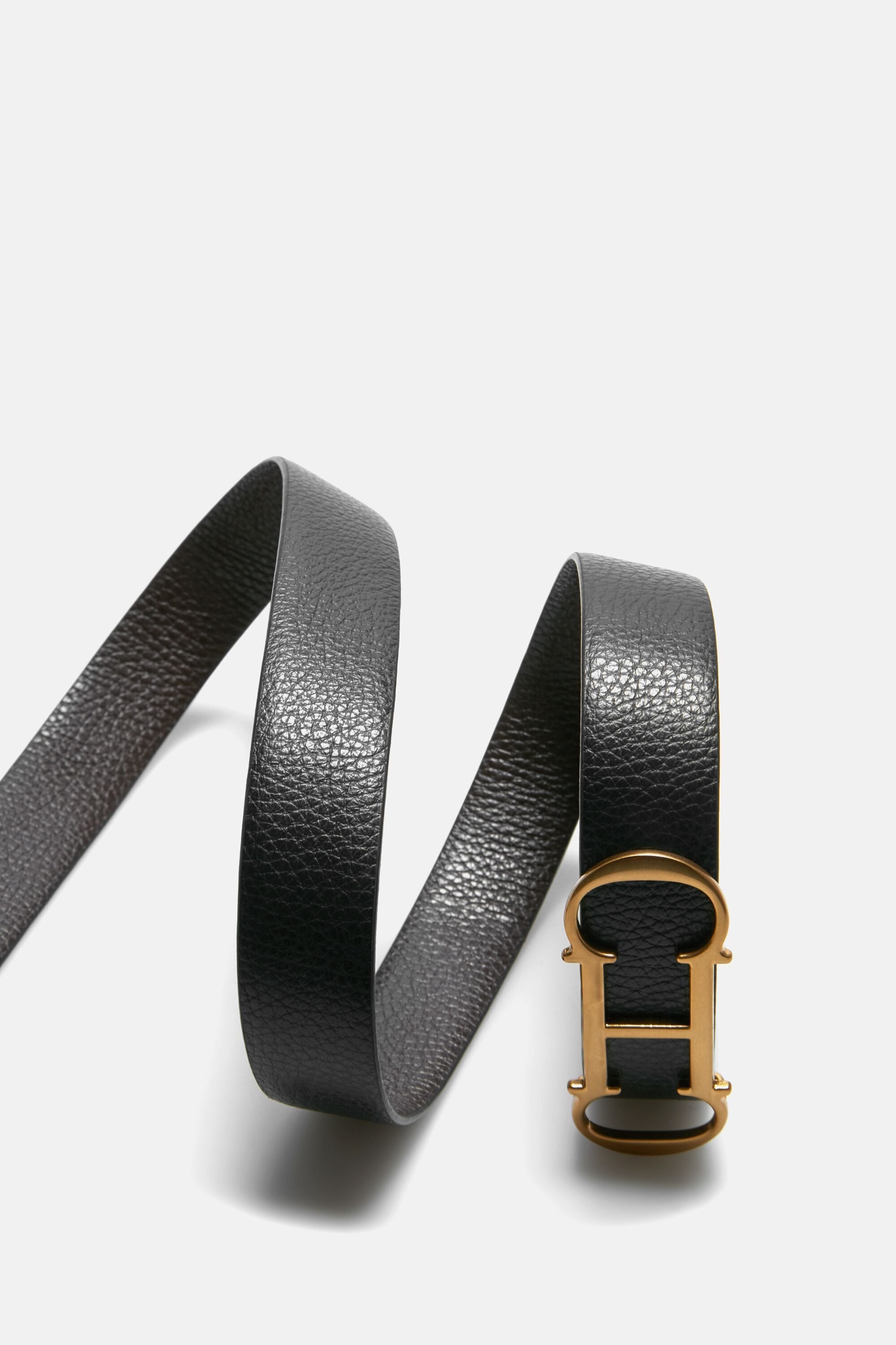 Initials Insignia  Reversible belt black/cognac - CH Carolina