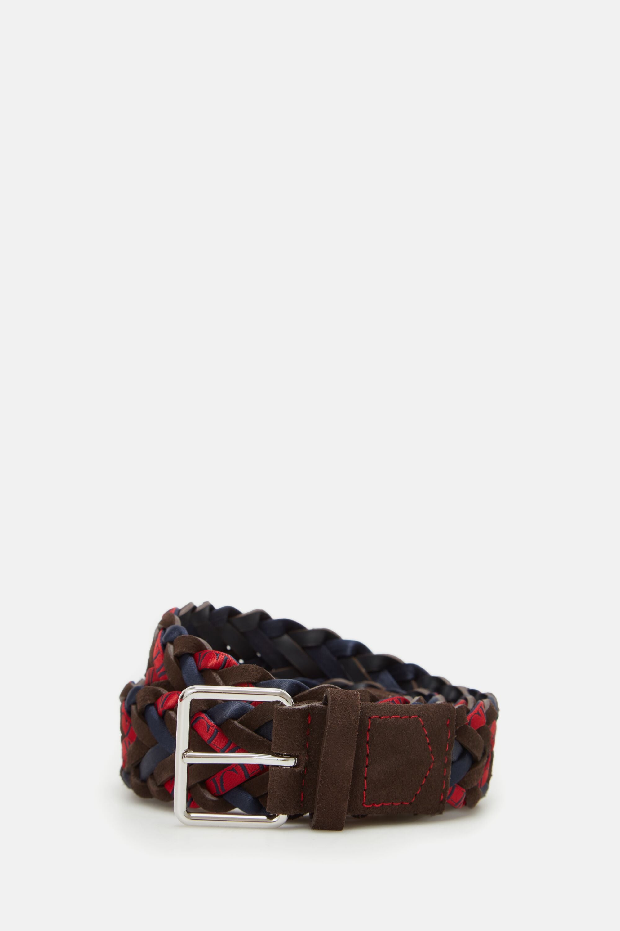 Blasón Collection | Woven belt marrón testa/rojo - CH Carolina