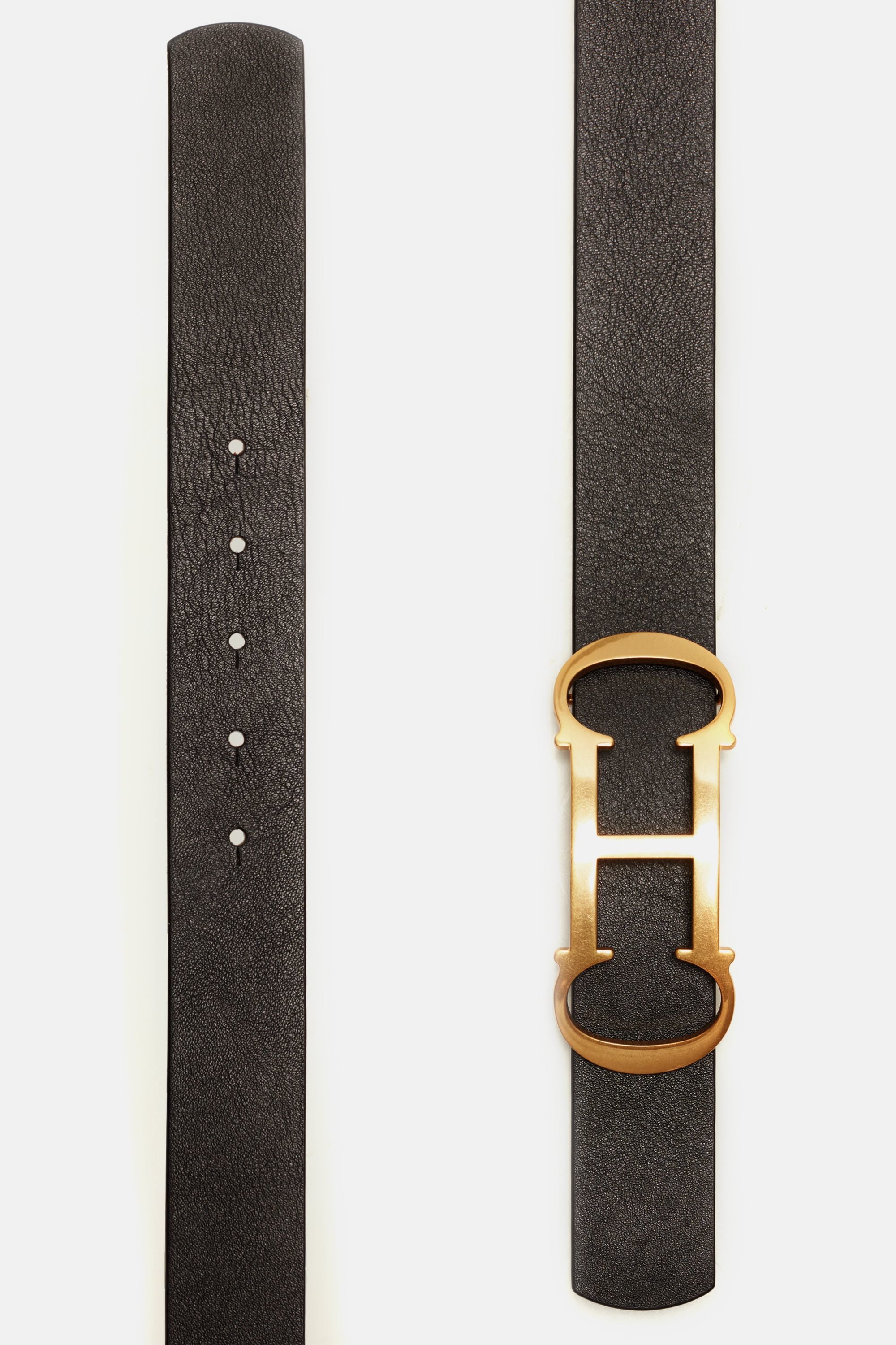Initiales Belt Reversible 100 cm Cognac Black