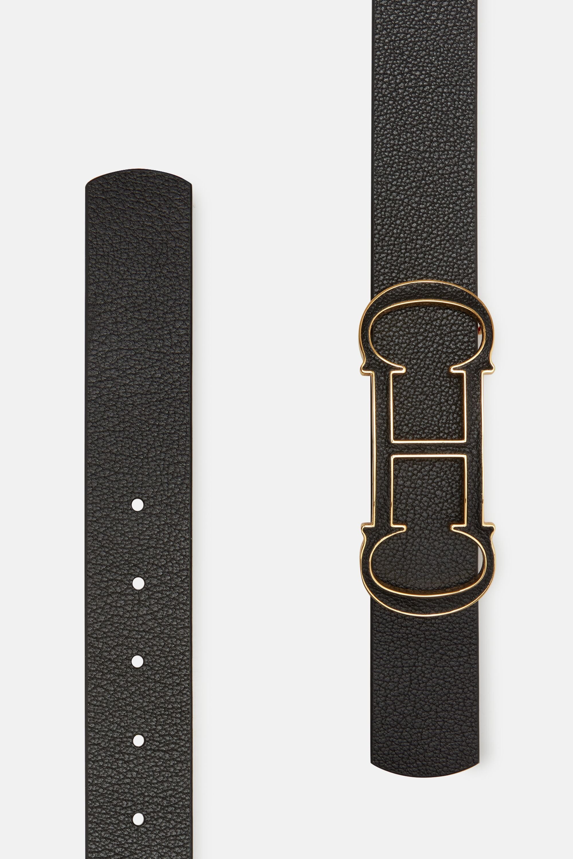2.5cm Reversible Leather Belt
