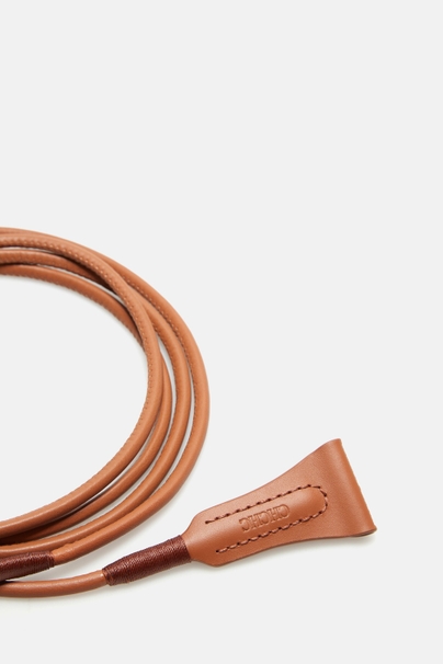 Fusta Insignia | Tubular belt - BROWN