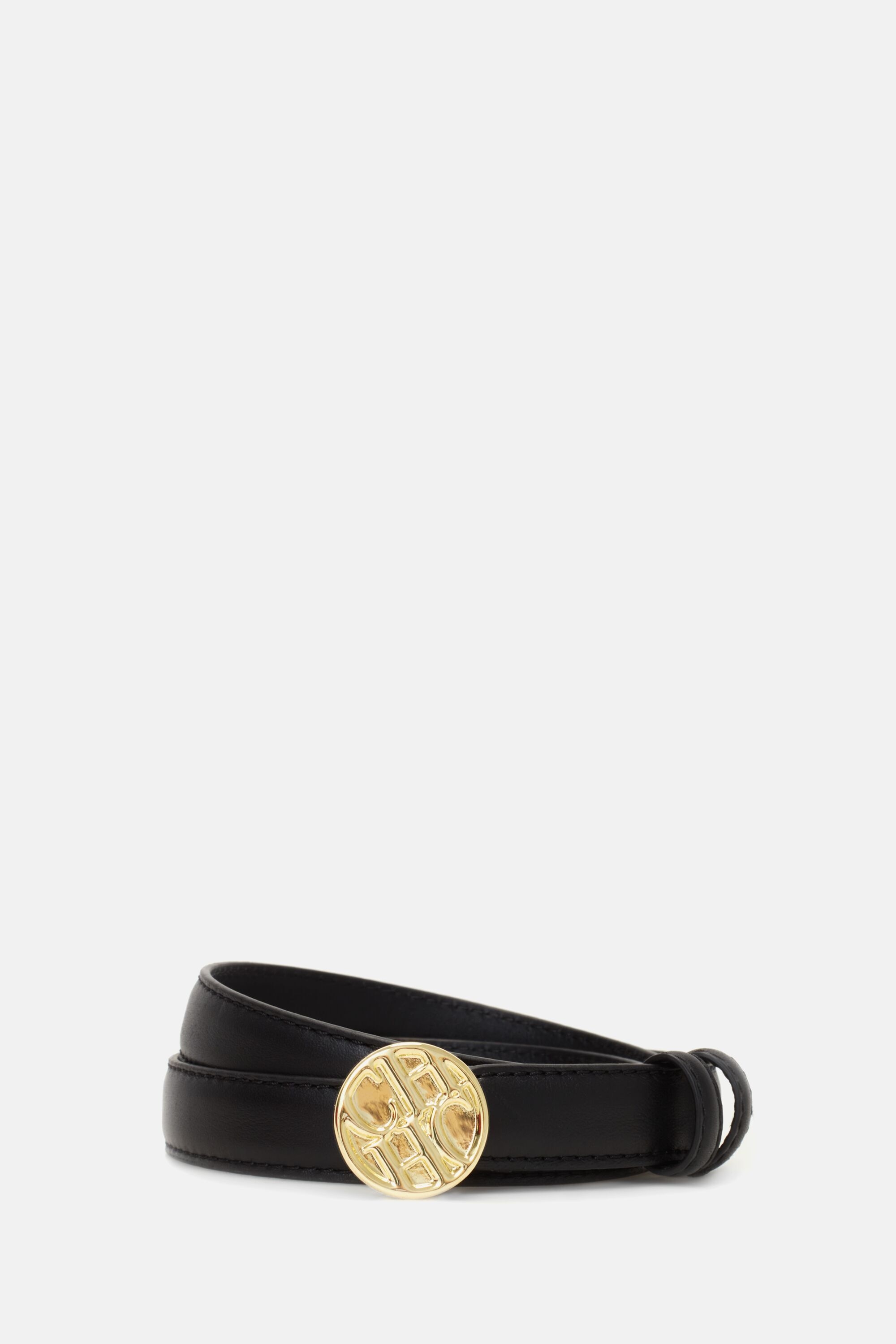 Round CHHC | Skinny belt black - CH Carolina Herrera Portugal