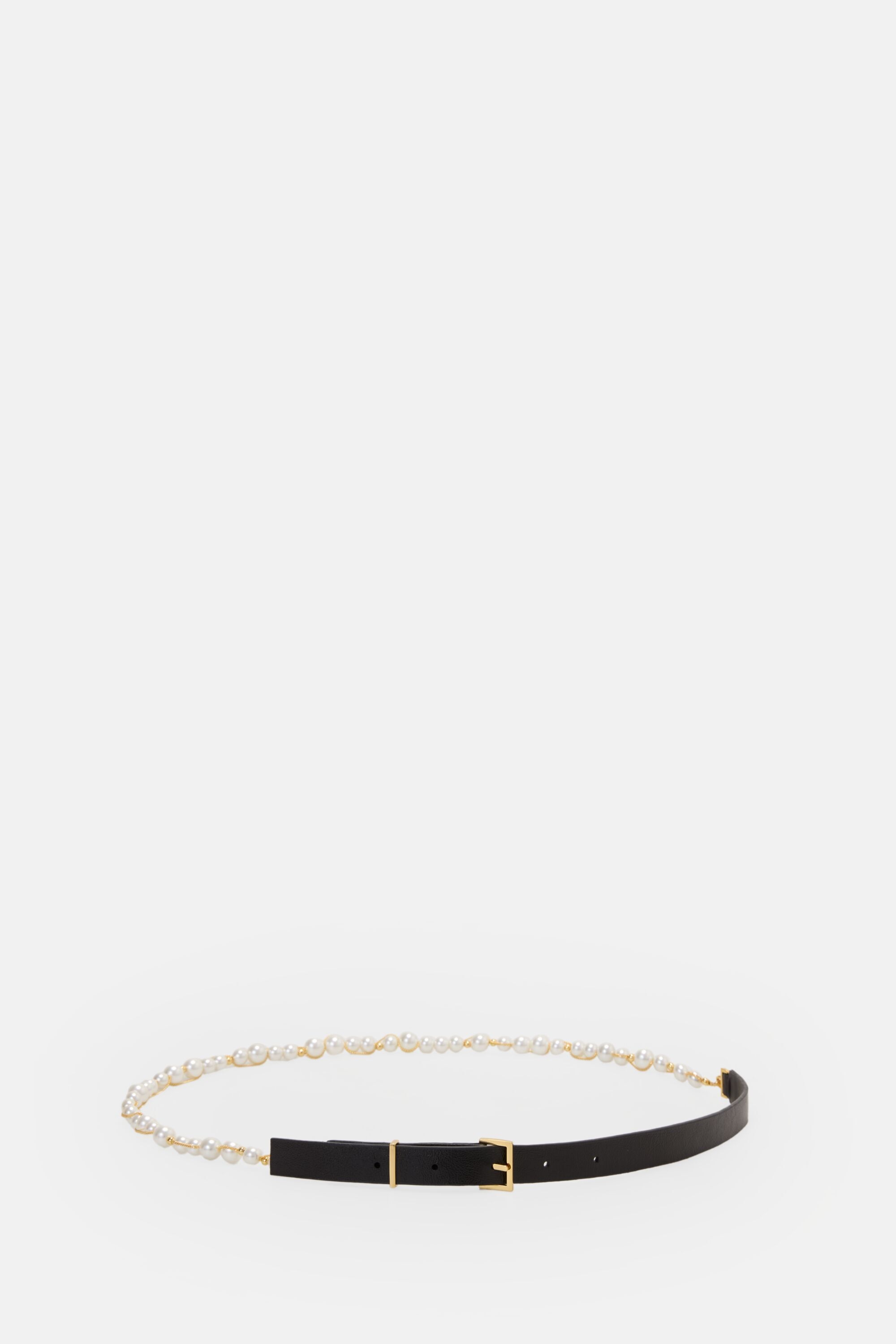 Bimba | Pearl and Leather Belt