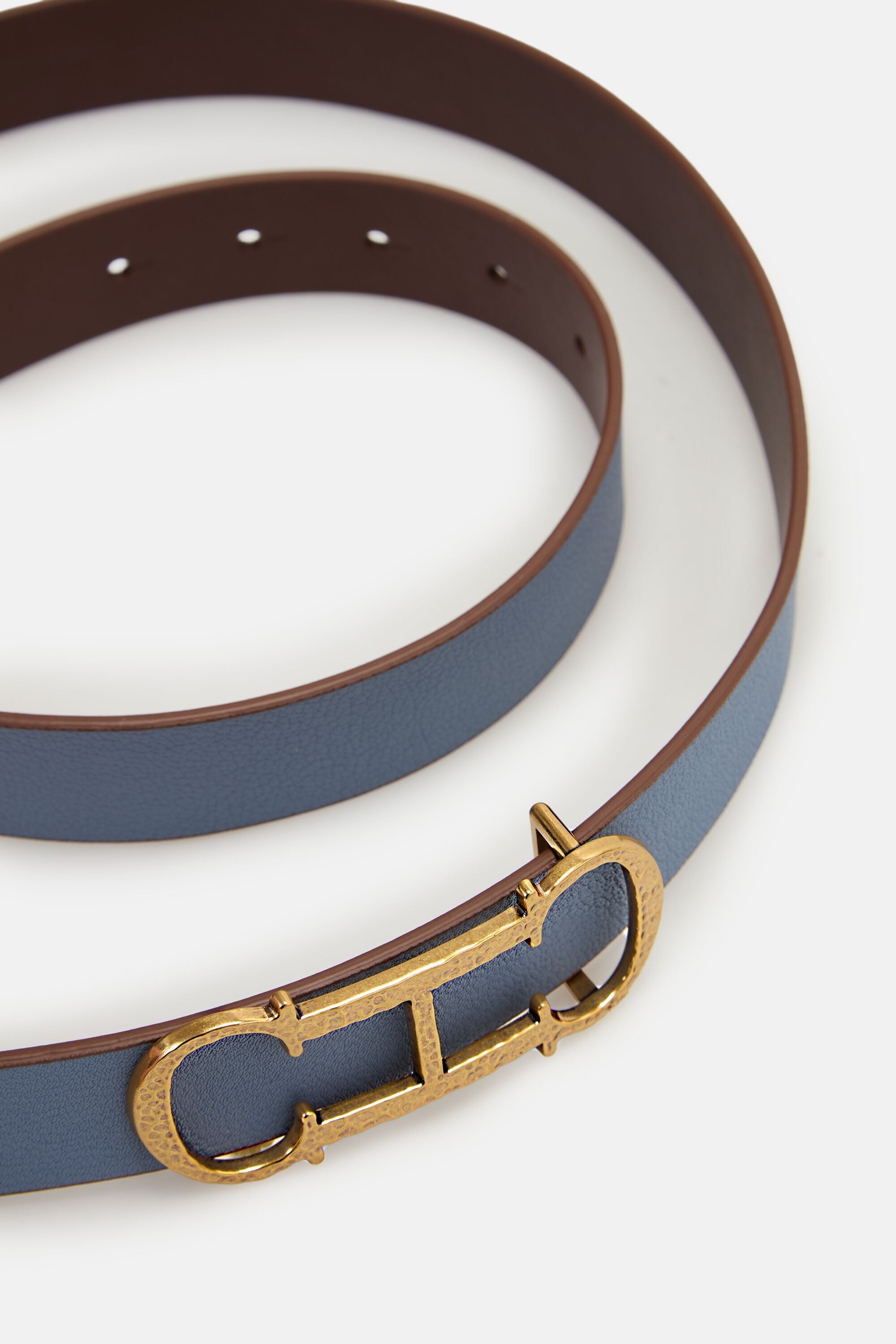 ? unisex Monogram Blue Belt | Statement Designer Accessory Louis Vuitton Black & Blue Monogram Reversible Belt – Savonches main image 4