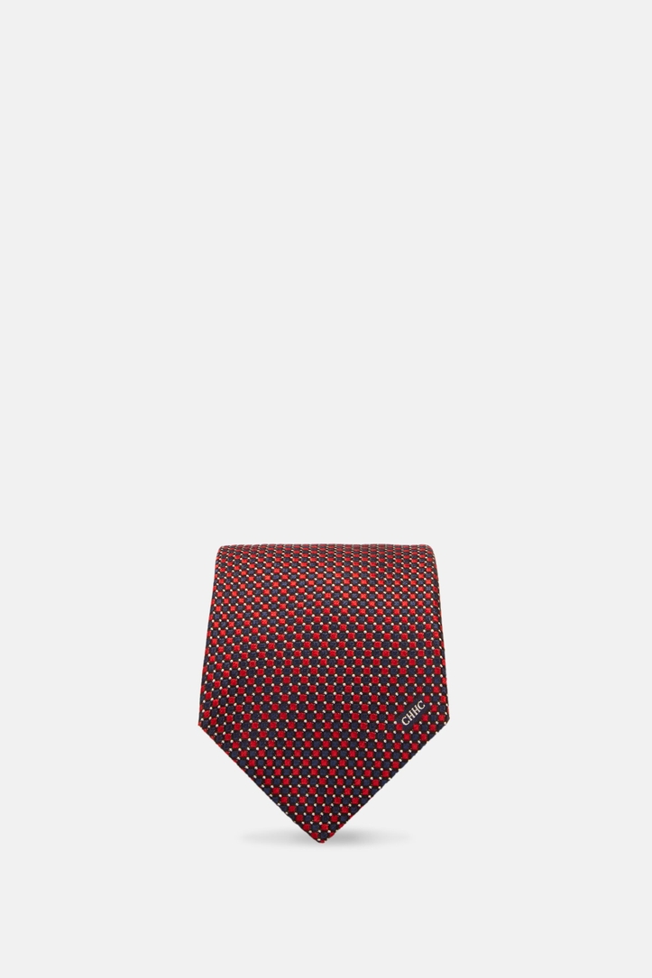 Silk tie with motif