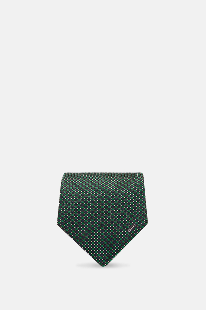 Silk tie with motif