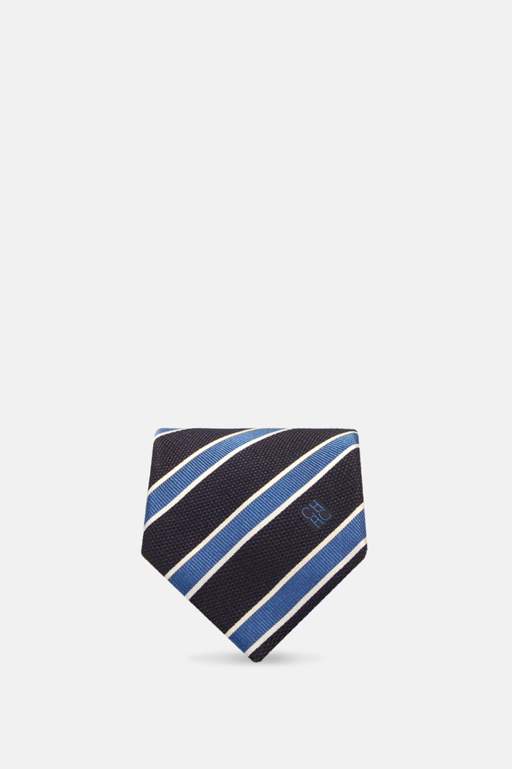 Striped silk tie