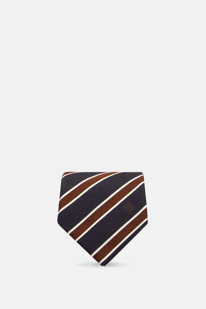 Striped silk tie