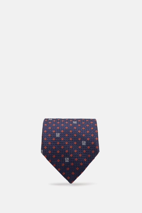 SILK TIE WITH FLOWERY PATTERN