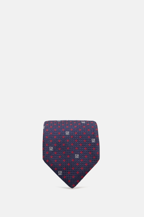 SILK TIE WITH FLOWERY PATTERN