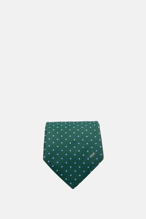 SILK TIE WITH POLKA DOTS