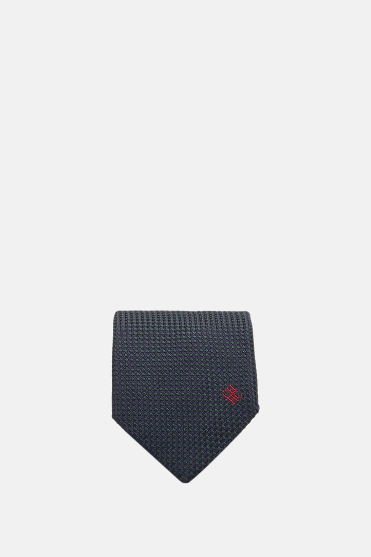 Structured silk tie