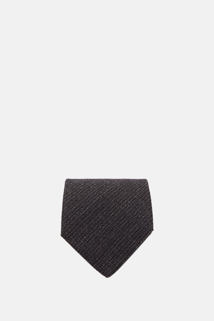 False Plain Wool and Silk Tie