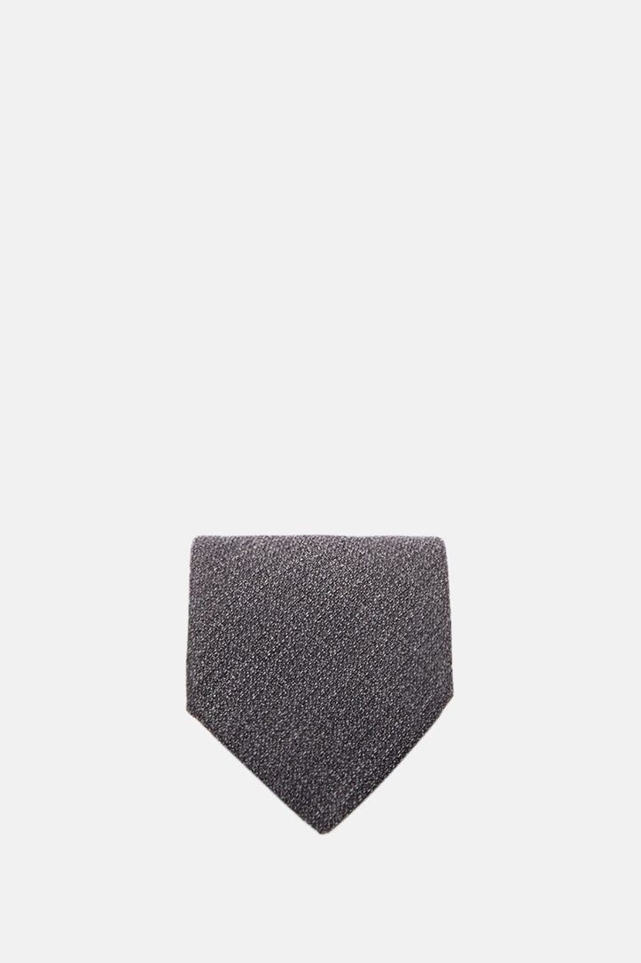 False Plain Wool and Silk Tie