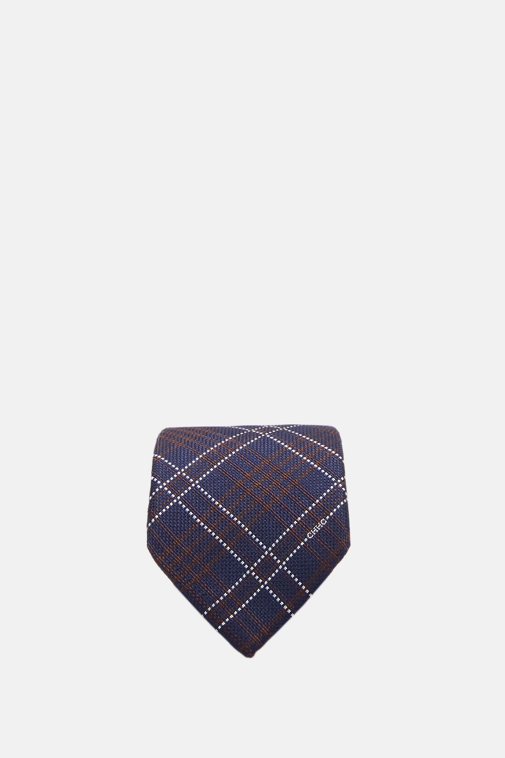 Tartan-Checkered Silk Tie
