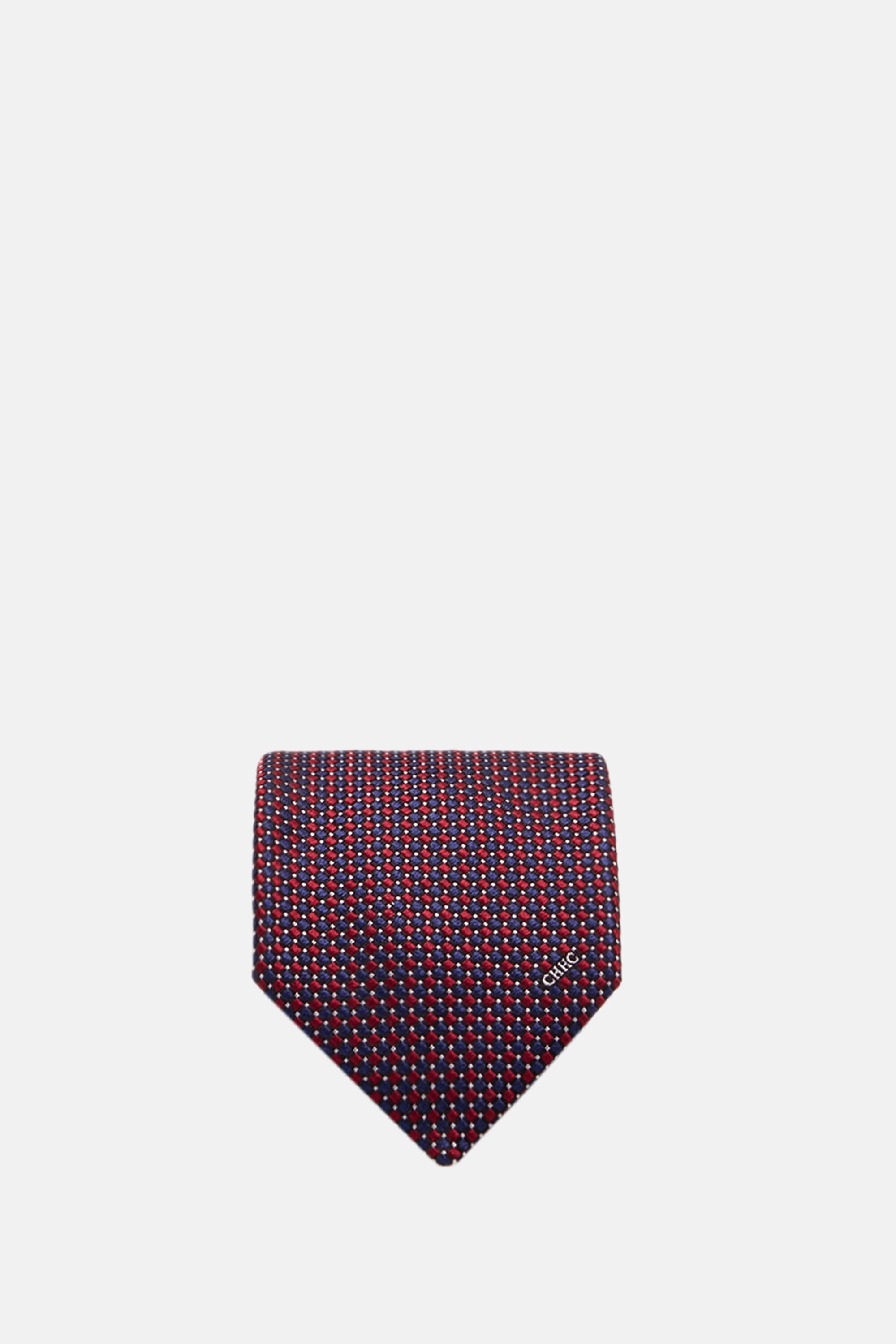 Silk tie with motif
