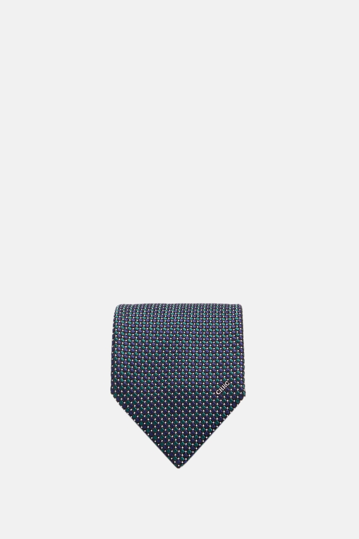 Silk tie with motif