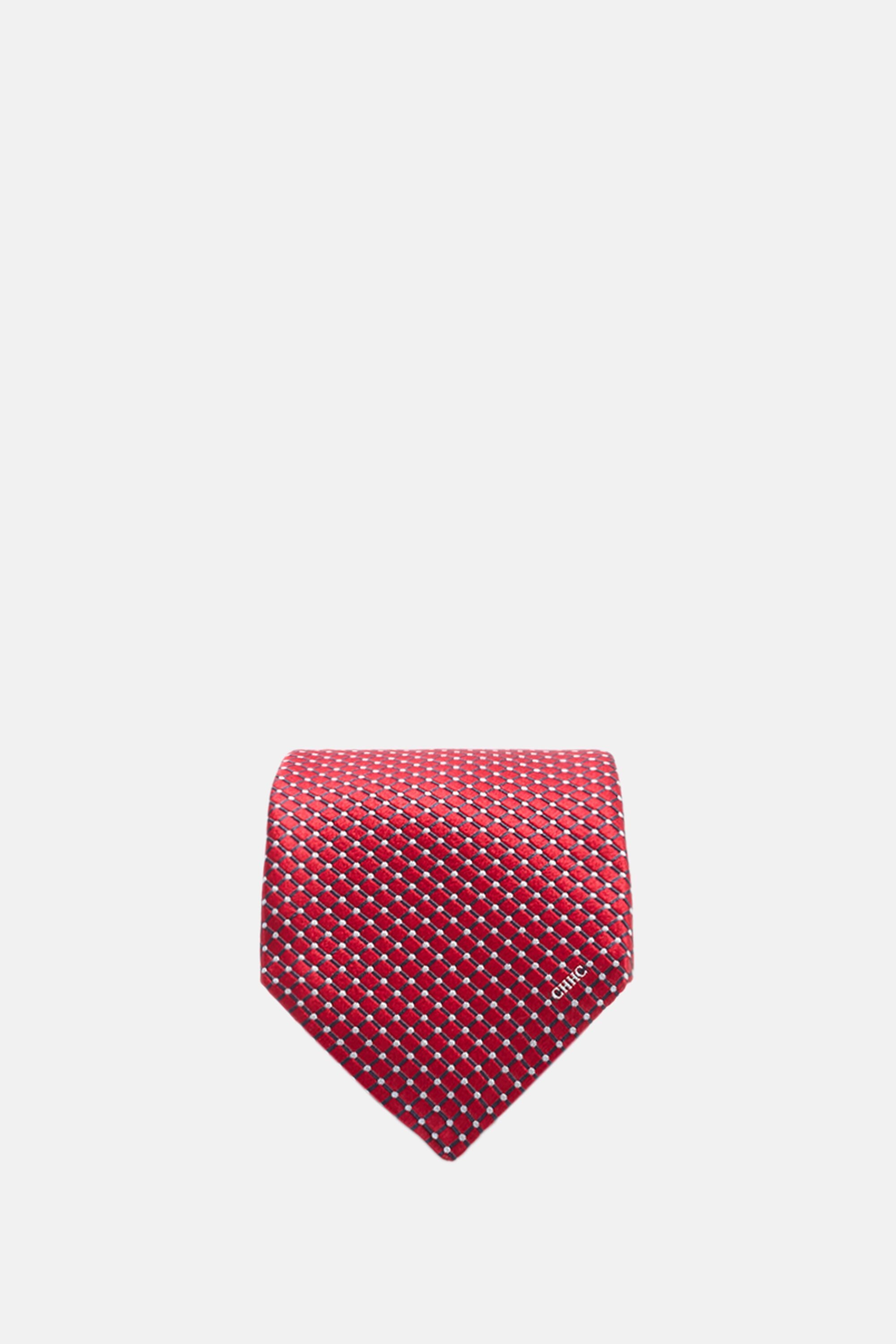 Silk Tie with Rectangles