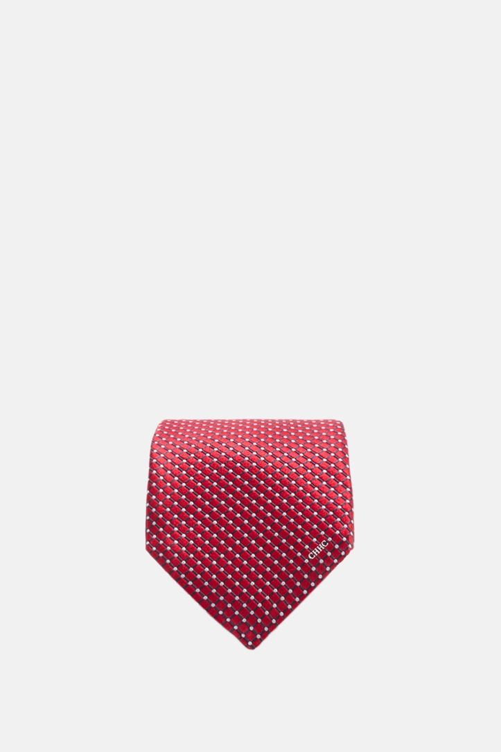 Silk Tie with Rectangles