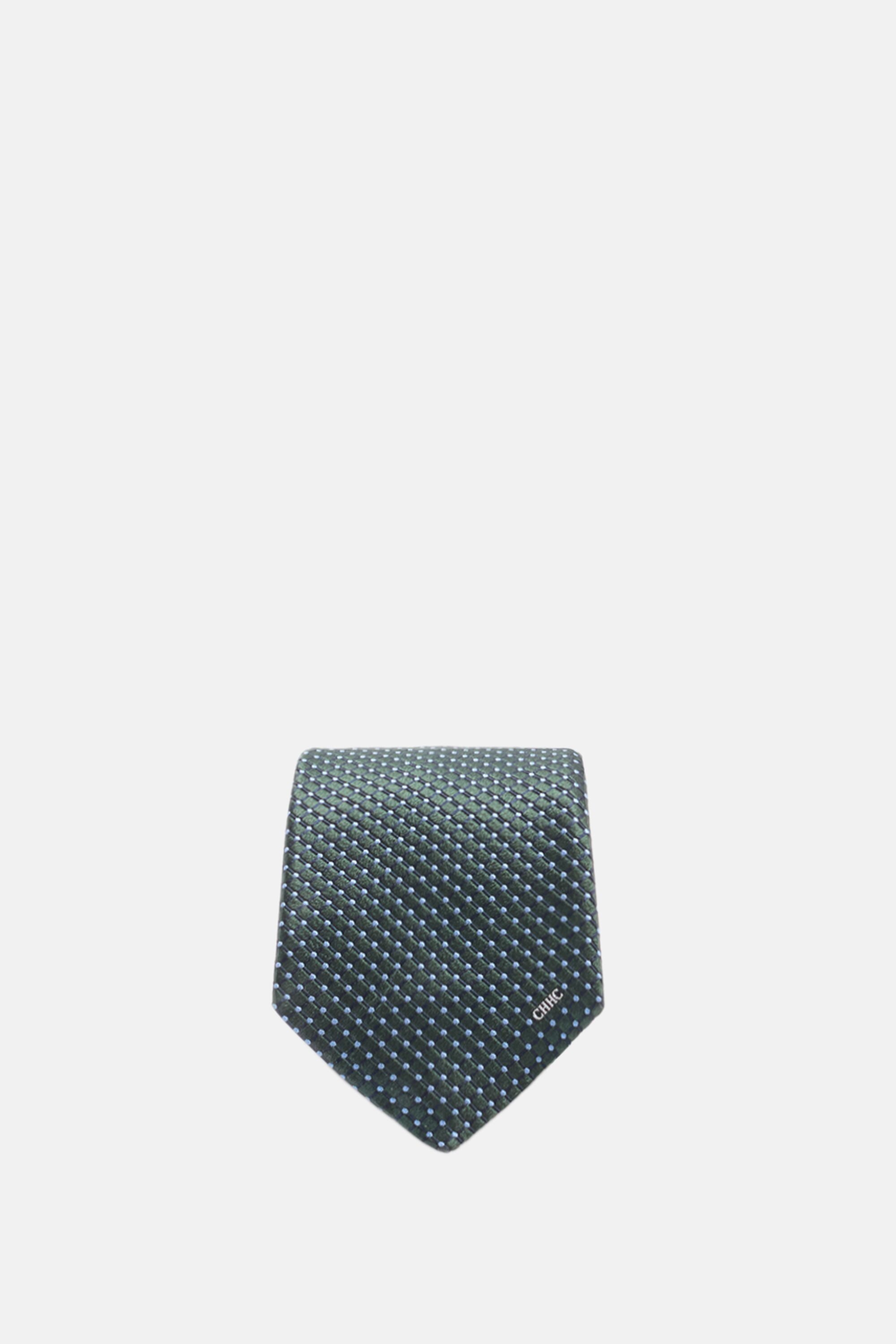 Silk Tie with Rectangles