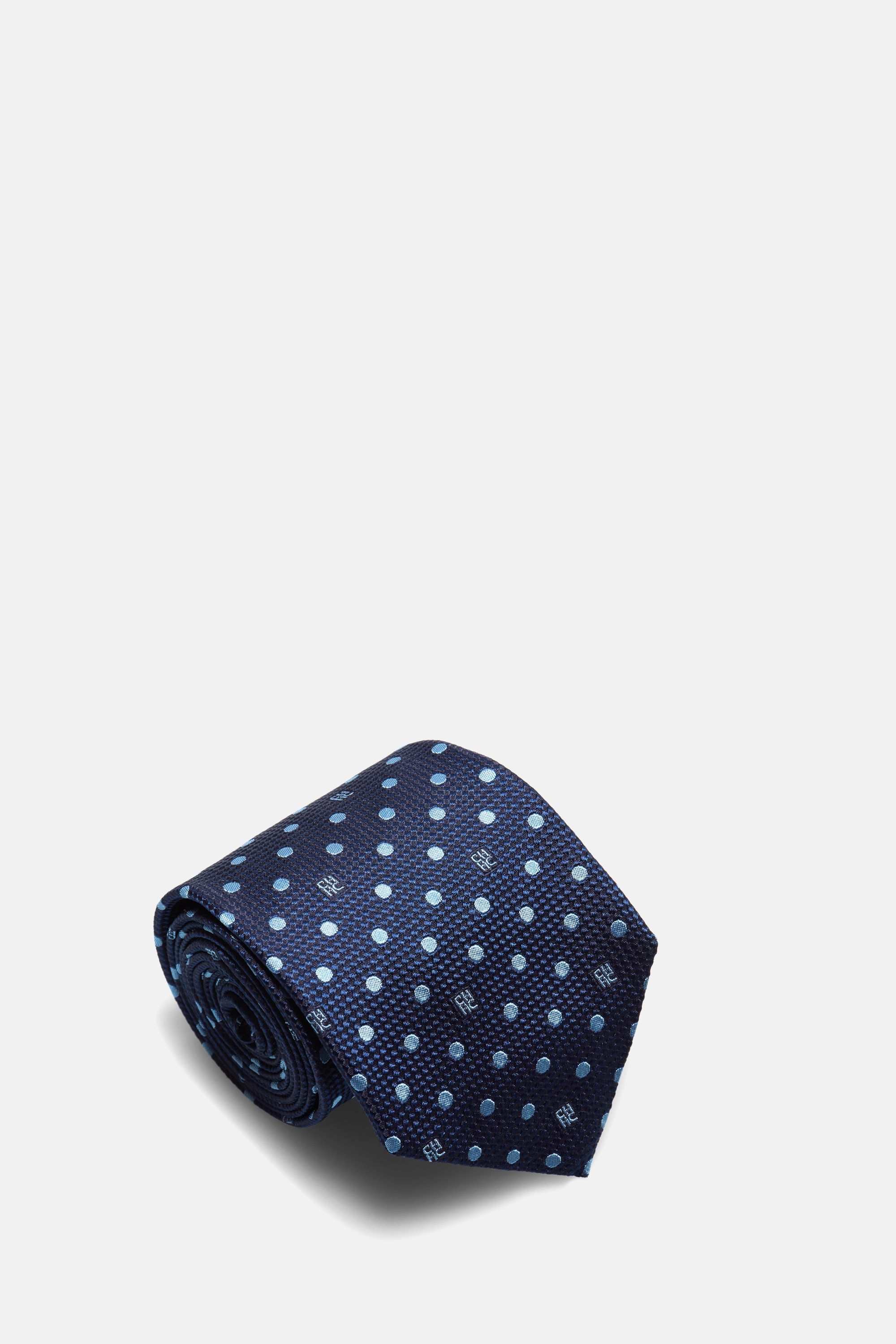 CH polka dot silk tie