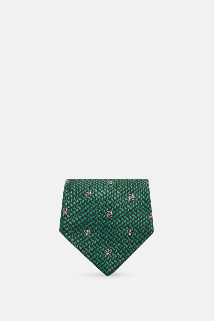 Houndstooth silk tie