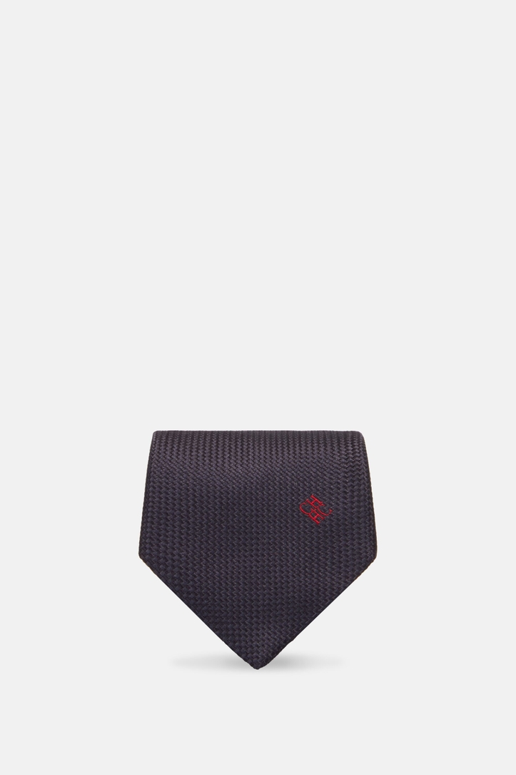 Structured silk tie