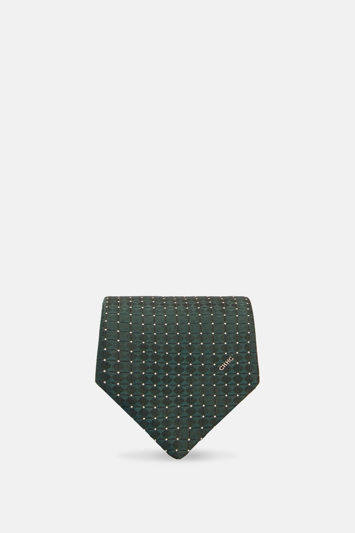 Micro motif Structured silk tie