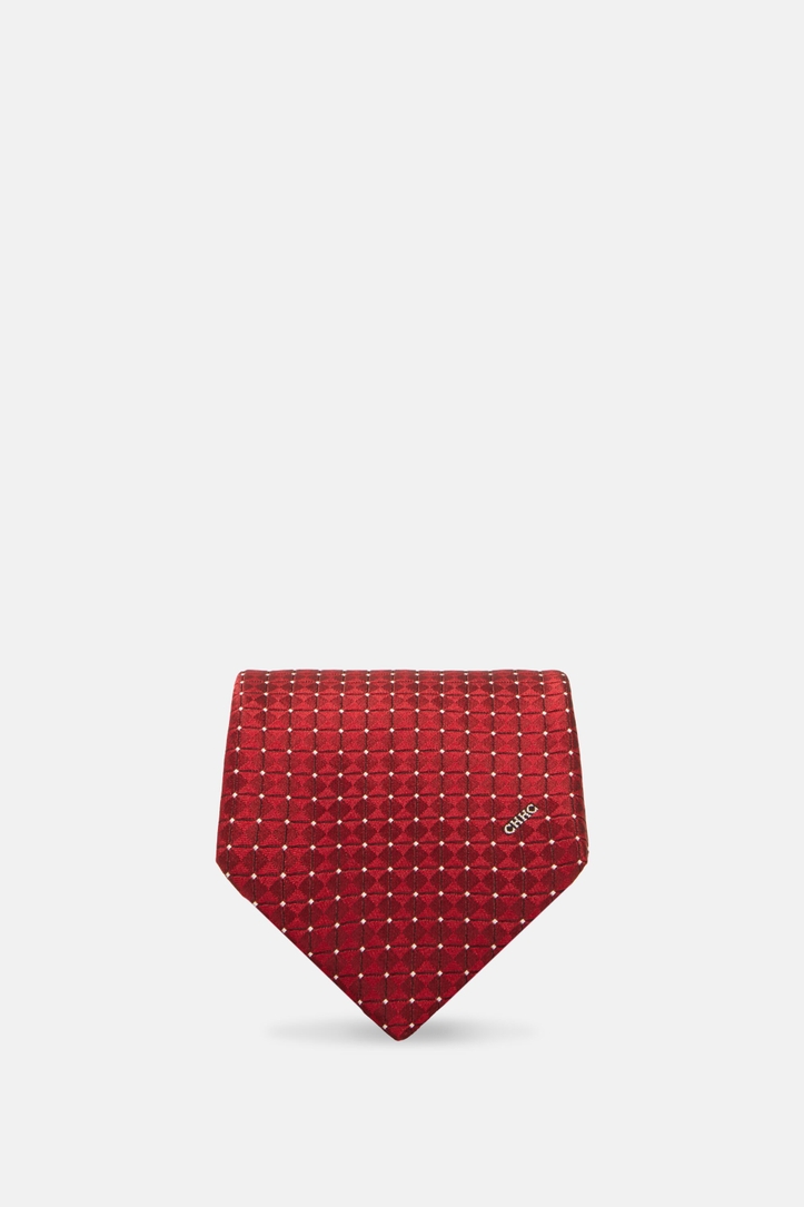 Micro motif Structured silk tie