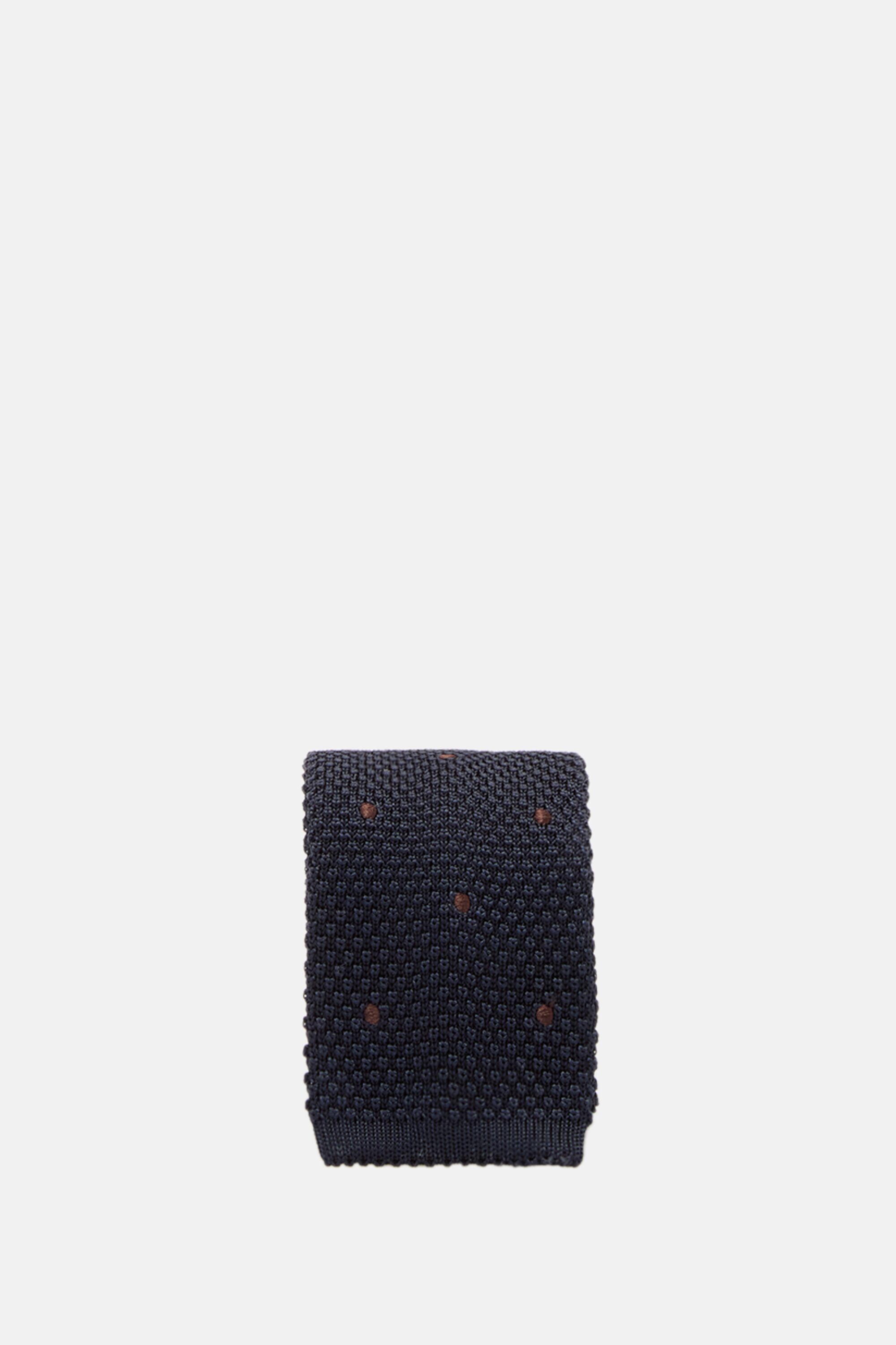 Polka Dots Silk Knit Tie